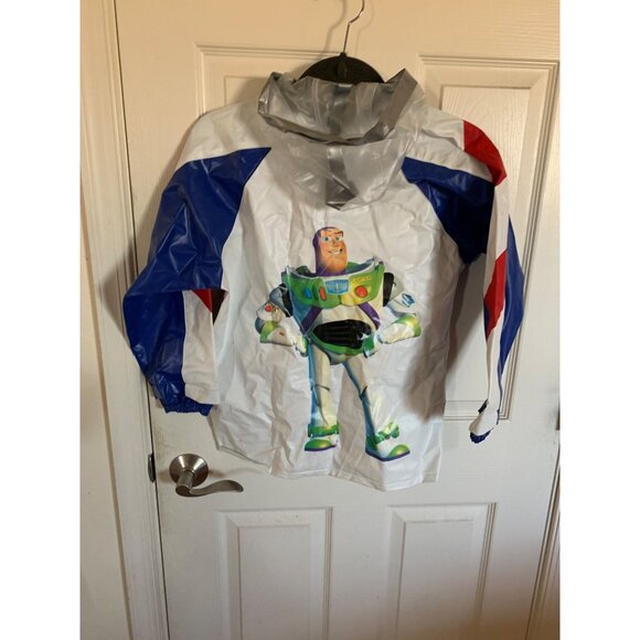 Buzz Lightyear-Themed Kids Vinyl Raincoat Jacket Disney Store Size 6 8 - Picture 2 of 13